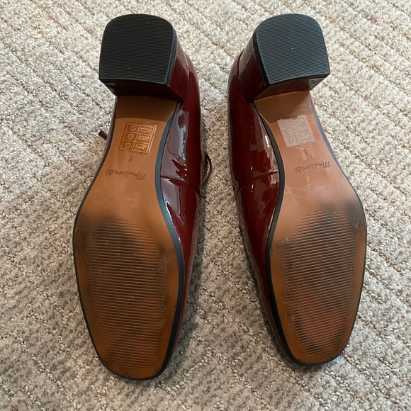 Madewell Burgundy Patent Leather Heels - Picture 4 of 4
